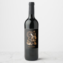 Etiqueta Para Botella De Vino Geji GaiGai