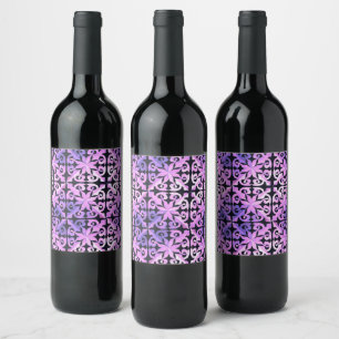 Etiqueta Para Botella De Vino Geometría Oculta de la Naturaleza Abstracta Geomét