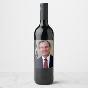 Etiqueta Para Botella De Vino George Bush Presidente
