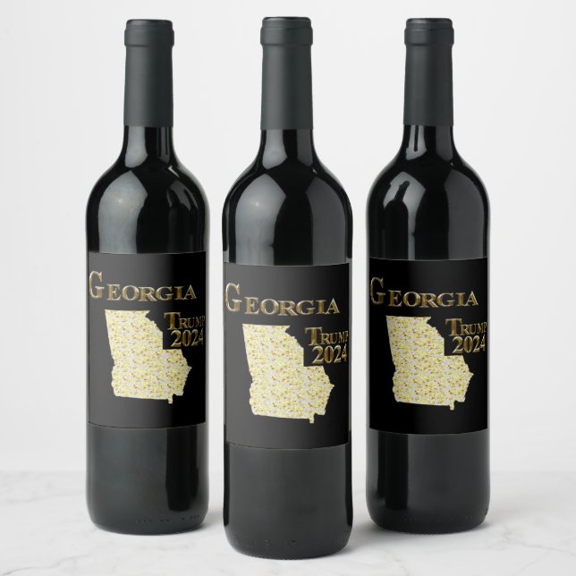 ETIQUETA PARA BOTELLA DE VINO GEORGIA (Botellas)