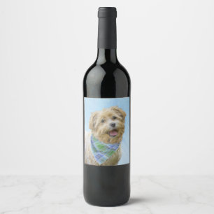Etiqueta Para Botella De Vino Glen de la pintura islámica del territorio - Arte 