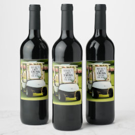 Etiqueta Para Botella De Vino Golf Bachelorette Party para Golfer