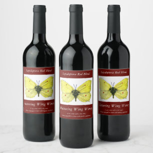 Etiqueta Para Botella De Vino Gonepteryx Rhamni - La mariposa común de la piedra