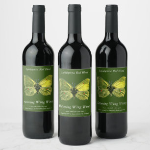 Etiqueta Para Botella De Vino Gonepteryx Rhamni - La mariposa común de la piedra