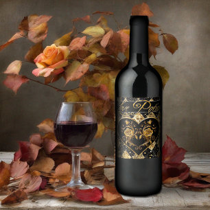Etiqueta Para Botella De Vino Gótico original y elegante Love Potion Wine