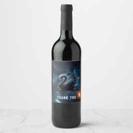 Etiqueta Para Botella De Vino Gracia galáctica: El Cisne Negro.