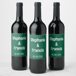 Etiqueta Para Botella De Vino Gracias a los favores de winelabel