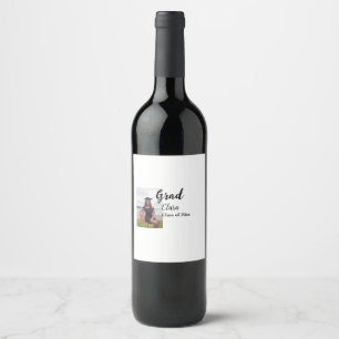 Etiqueta Para Botella De Vino Graduación añadir clase de nombre de 20xx congrats