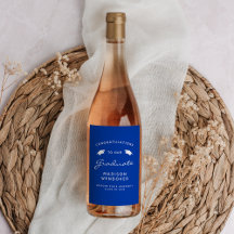 Graduación del tapón azul de escritura blanca de 2