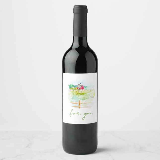 Etiqueta Para Botella De Vino Granero (Anverso)