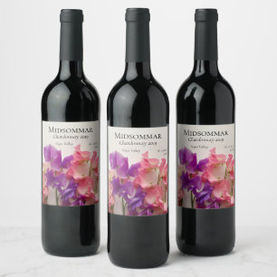 Etiqueta Para Botella De Vino Granos dulces y coloridos
