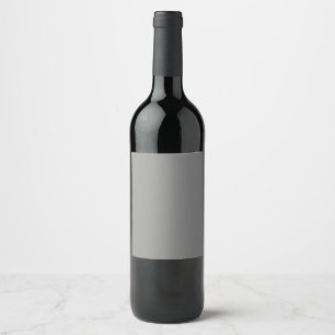 Etiqueta Para Botella De Vino Gris