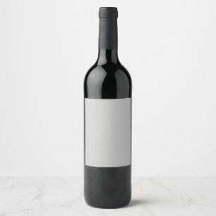 Etiqueta Para Botella De Vino Gris Plata