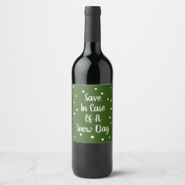 Etiqueta Para Botella De Vino Guardar En Funda De Una Etiqueta De Vino De Nieve