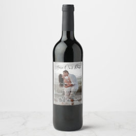 Etiqueta Para Botella De Vino Guardar la fecha detalles de código QR de escaneo 