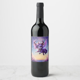 Etiqueta Para Botella De Vino Guardián del Reino a la Luz de la Luna – Violet Dr