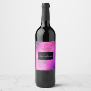 Etiqueta Para Botella De Vino Guay, asombroso, Galaxy con tu nombre