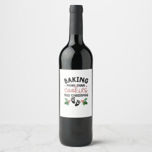 Etiqueta Para Botella De Vino Hacer más que cookies a este Navidad embarazo