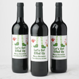 Etiqueta Para Botella De Vino Hagamos que los Navidades mayores se aburran del h