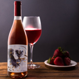 Etiqueta Para Botella De Vino ¡Hagamos una tostada! Salud!