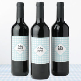 Etiqueta Para Botella De Vino Hago BBQ