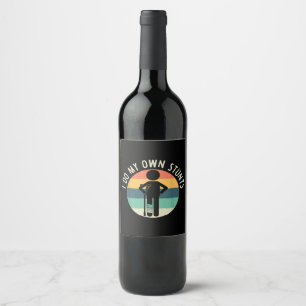 Etiqueta Para Botella De Vino hago mis propias acrobacias