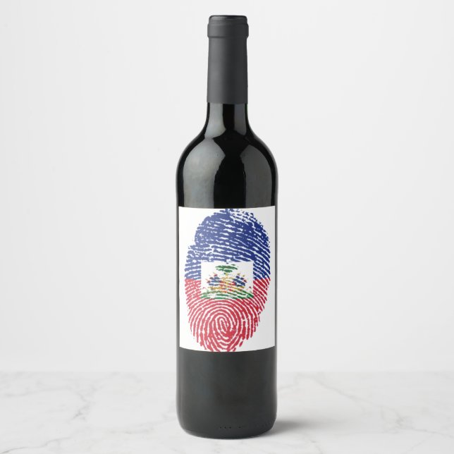 Etiqueta Para Botella De Vino Haití (Anverso)