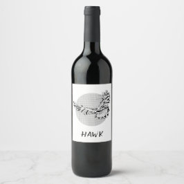 Etiqueta Para Botella De Vino Halcón