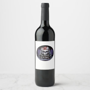 Etiqueta Para Botella De Vino Halloween Boda Spooky Boda Halloween Party T