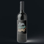 Etiqueta Para Botella De Vino Hanukkah Live Laugh Latke Funny Holiday Family<br><div class="desc">Hanukkah Live Laugh Latke Funny Holiday Family</div>