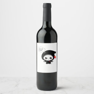 Etiqueta Para Botella De Vino Hasta la muerte - Clásico divertido del día de San