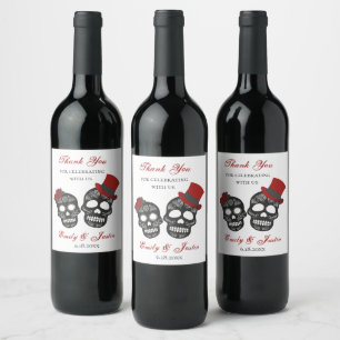 Etiqueta Para Botella De Vino Hasta que la muerte nos haga parte Favor de la b
