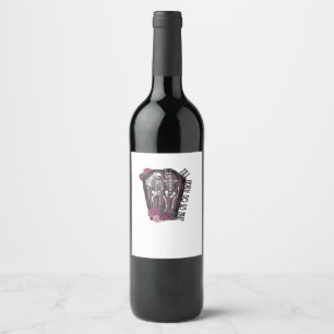 Etiqueta Para Botella De Vino Hasta que la Muerte nos Separe, Idea de Disfraz