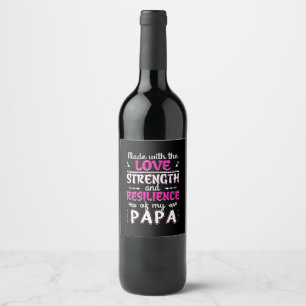 Etiqueta Para Botella De Vino Hecho Con Amor Fortalece La Resiliencia De Diverti