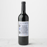 Hermano en Derecho Poema Etiqueta de botella 50 cu