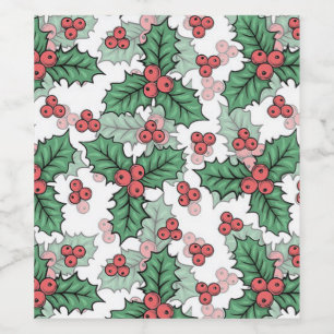 Etiqueta Para Botella De Vino Hermosa Mistletoe