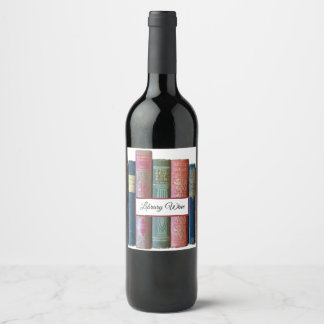 Etiqueta Para Botella De Vino Hermosos libros antiguos, espinas de libros