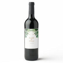 Hojas Tropicales de Monstera Verde y Dorado