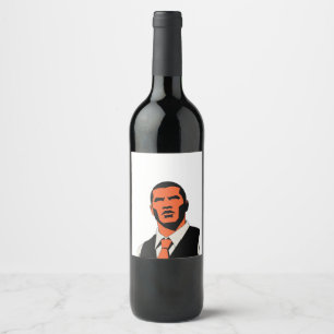 Etiqueta Para Botella De Vino Hombre misterioso mira