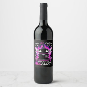 Etiqueta Para Botella De Vino Horas de Testigo de Axolotl - Salamandre