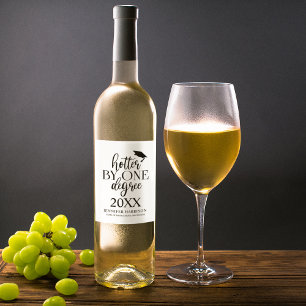 Etiqueta Para Botella De Vino Hotter By One Grado Etiqueta de vino de graduaci
