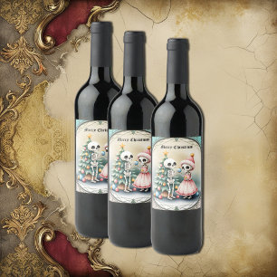 Etiqueta Para Botella De Vino Huesos, baubles y un poco de magia