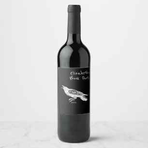 Etiqueta Para Botella De Vino Humano, Raven