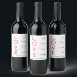 Etiqueta Para Botella De Vino Humor nervioso | Math and Science Geek Love Graph<br><div class="desc">¡Los nervios también necesitan amor! Un diseño de humor de ecuaciones matemáticas geniales, geek (casi exacto) perfecto para cualquier geek científico. La tipografía moderna de escritura con letras a mano con letras en el cepillo, que incluye un guión casual con letras a mano, es una excelente manera de divertirse en...</div>