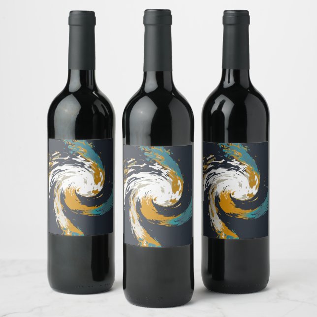 Etiqueta Para Botella De Vino Huracán Twirl (Botellas)