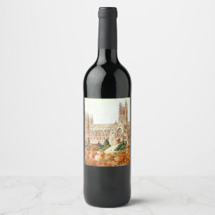 Etiqueta Para Botella De Vino Iglesia Catedral de San Pedro y San Pablo