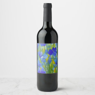 Etiqueta Para Botella De Vino Impresionante Texas Bluebonnets
