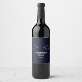 Etiqueta Para Botella De Vino Independence Day / Día de la Independencia 2026
