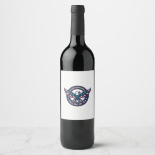 Etiqueta Para Botella De Vino Independence Day / Día de la Independencia 2026