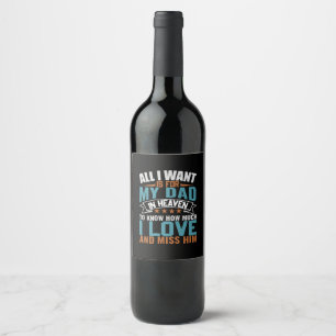 Etiqueta Para Botella De Vino Ingeniero Todo Lo Que Quiero Para Mi Papá